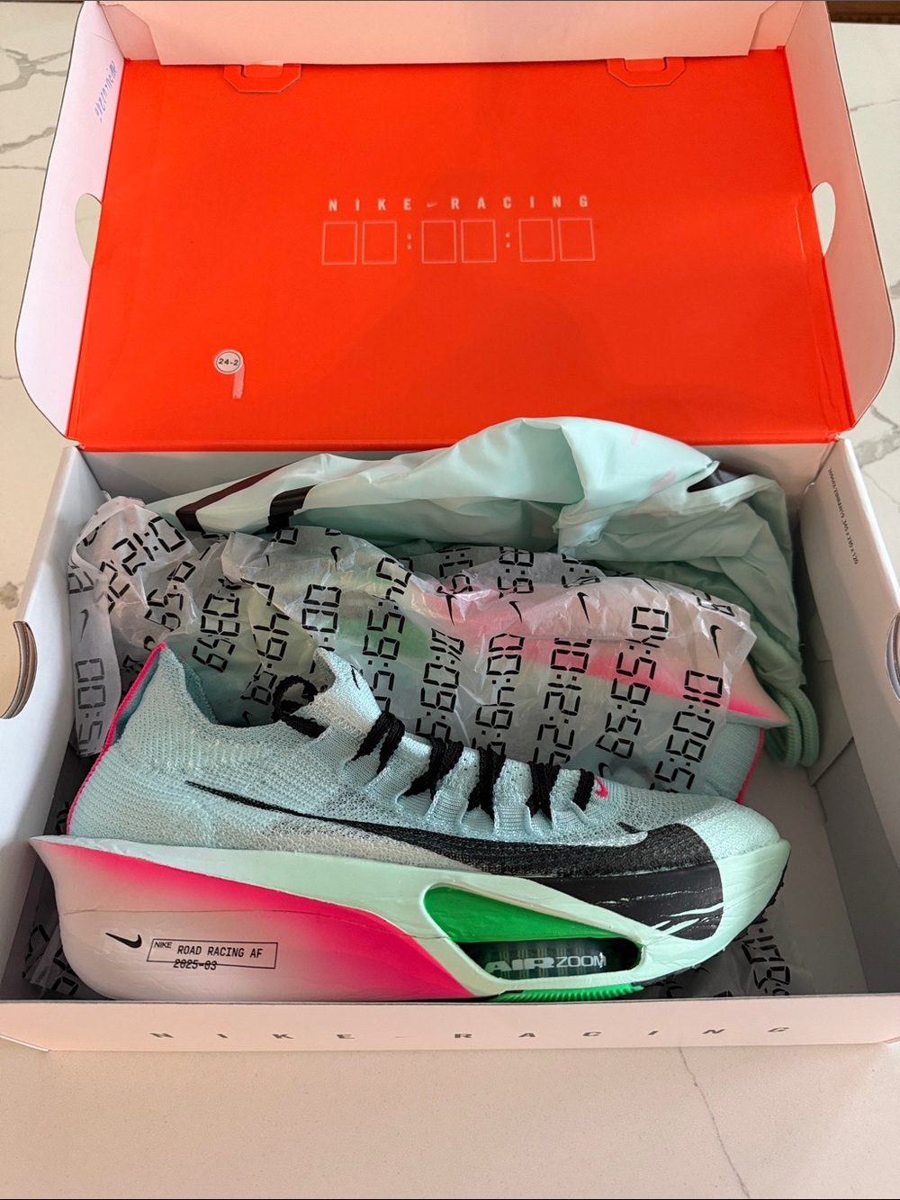 Nike AlphaFly Next% 3 Glacier Blue/Black Mint Foam - Women’s 10.5/ Men’s 9